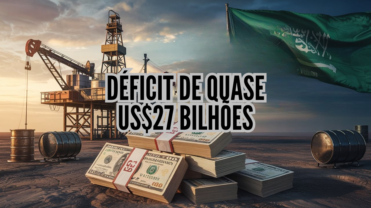 Arábia Saudita enfrenta crise no petróleo e pode atrasar megaprojetos do Visão 2030; orçamento bilionário já está no vermelho.