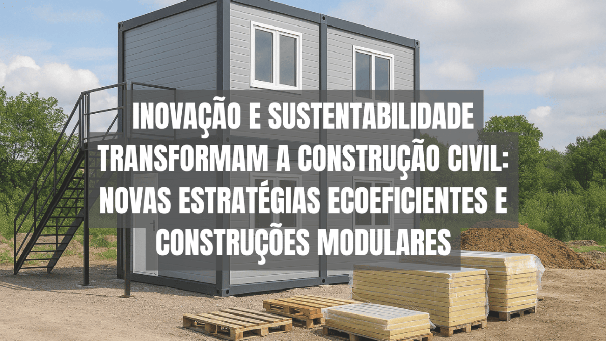 Como a construção civil integra práticas sustentáveis e com construções modulares, promovendo economia e redução de impactos ambientais!