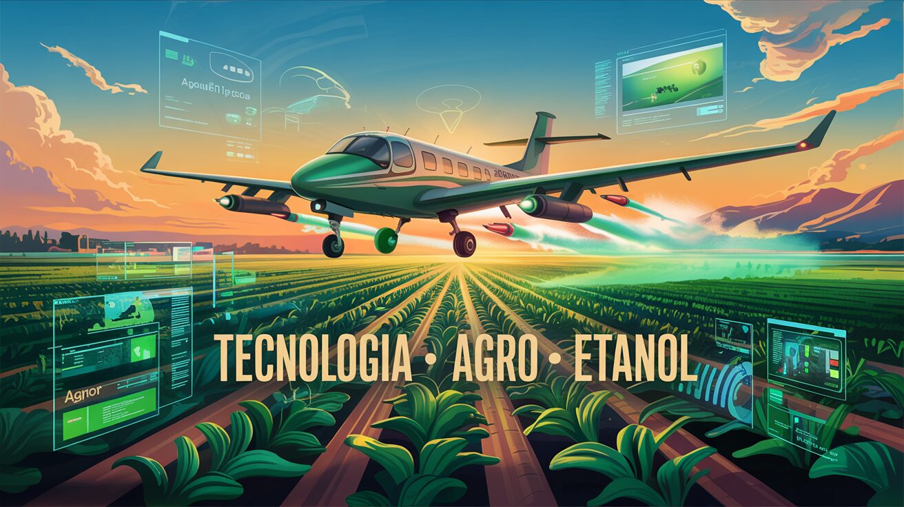 Ipanema 203, o avião da Embraer movido a etanol, rouba a cena na Agrishow 2025 com tecnologia, produtividade e foco ambiental. (Imagem: Reprodução/Canva)