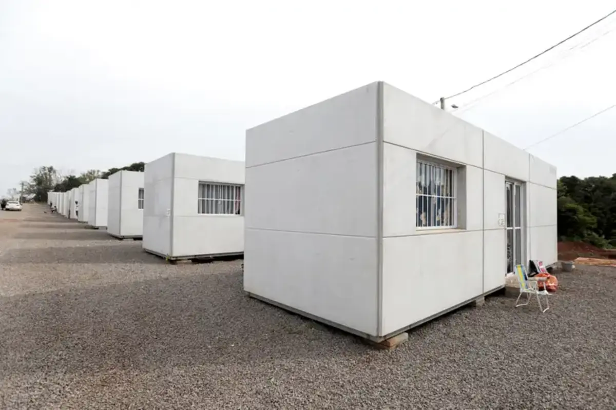Moradias provisórias, Rio Grande do Sul, tragédia, Casas