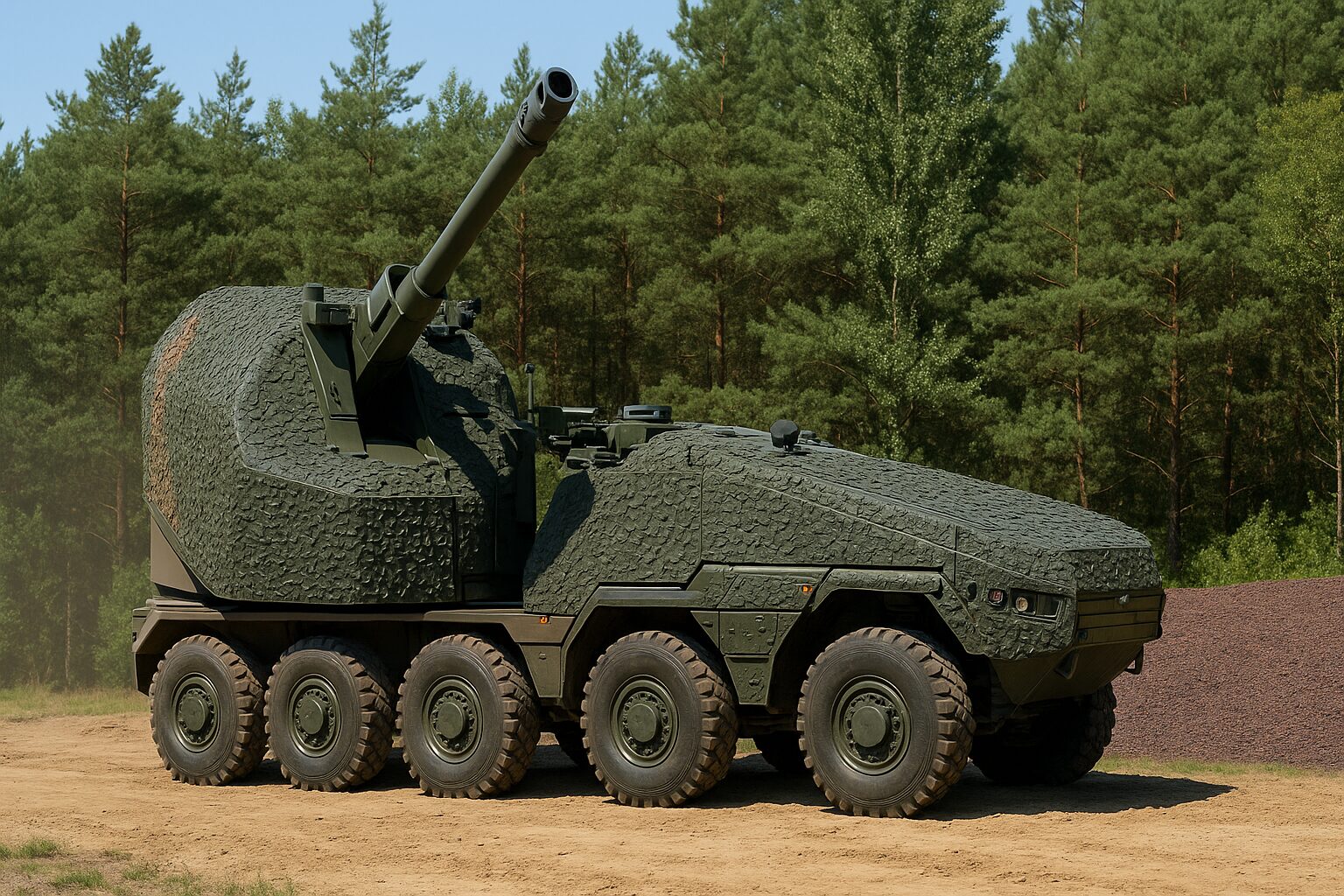 RCH 155, Guerra, Rússia, Ucrânia, Obus Alemão