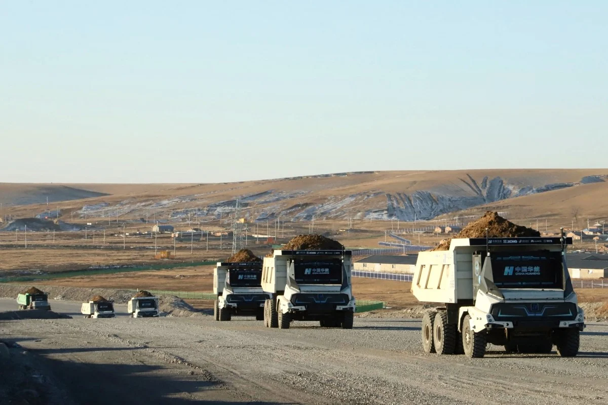 mineração, caminhões
