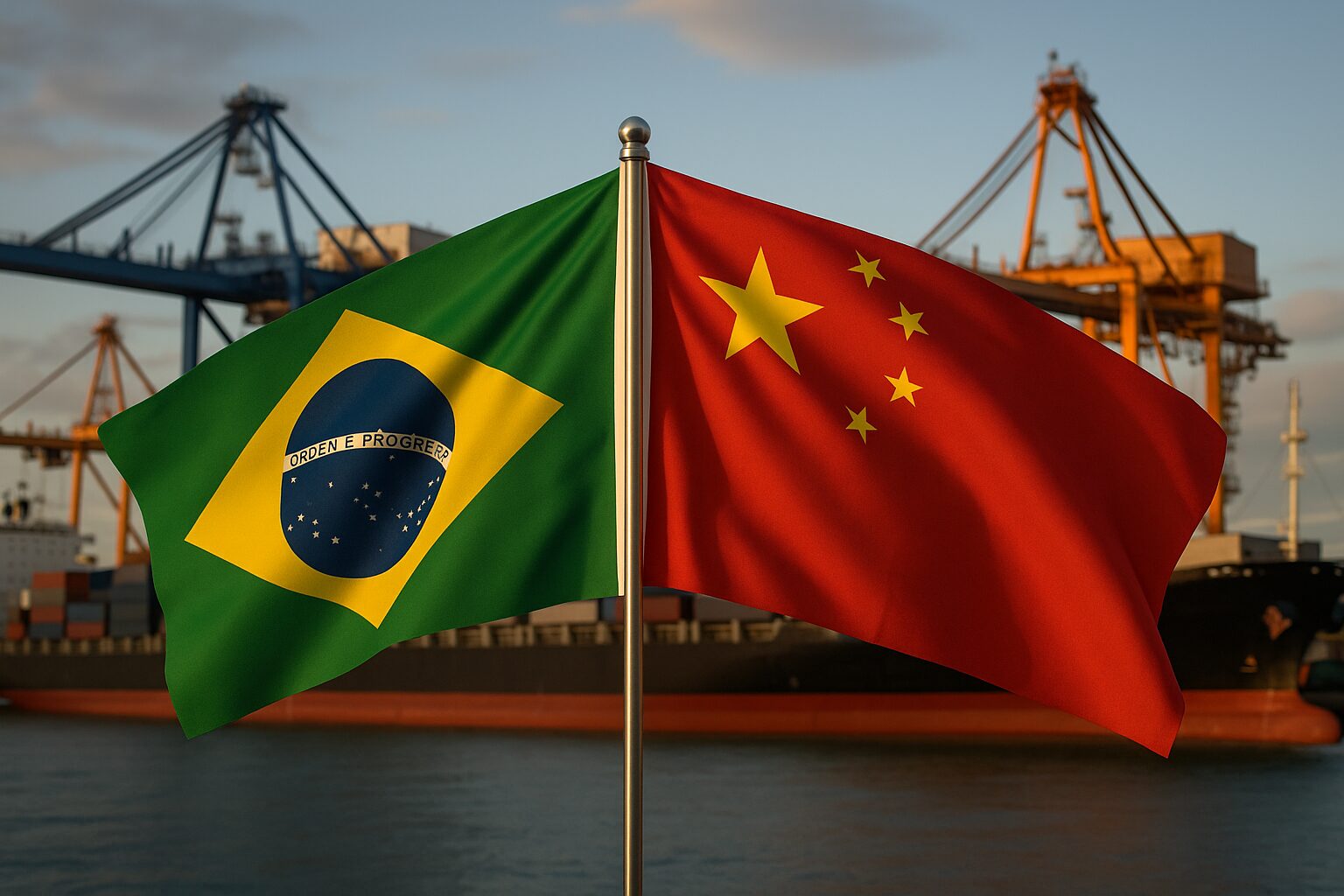 Brasil, China, Portos, Rota marítima