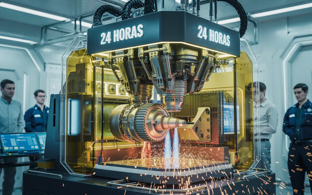 A máquina que imprime motores de foguete em 24 horas