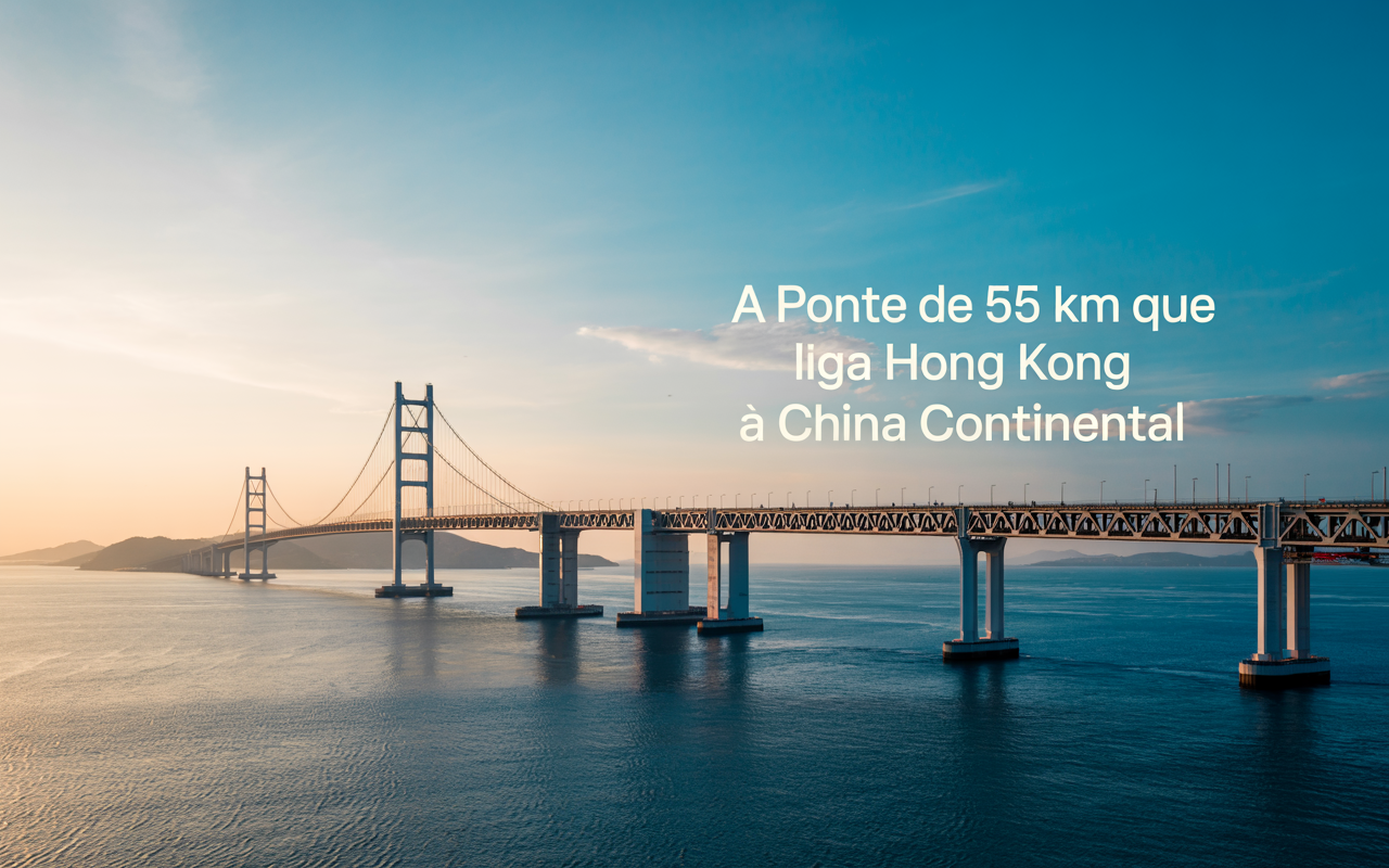 A ponte de 55 km que liga Hong Kong à China continental: obra colossal sobre o mar ainda gera debate por seu custo bilionário de US$ 20 bilhões