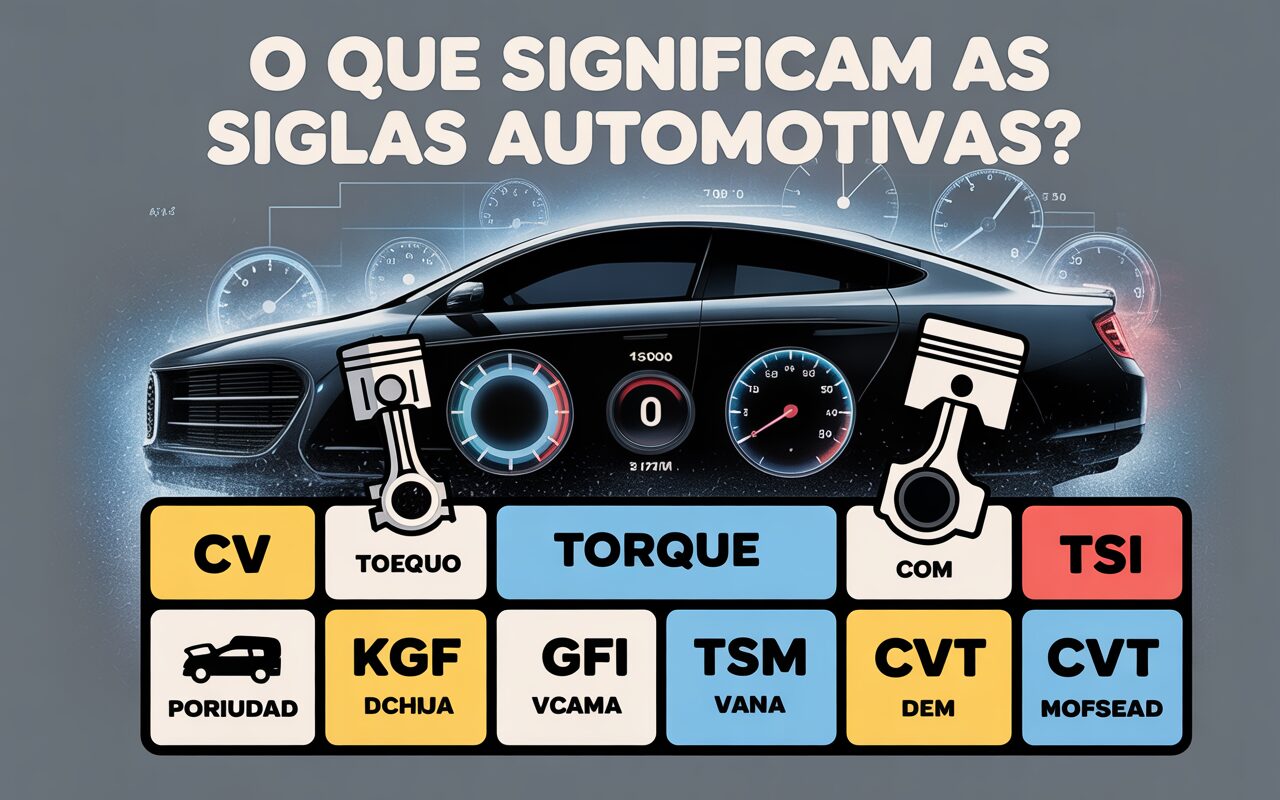 CV, torque, kgfm, TSI, CVT e mais - o que significam as siglas mais comuns nos carros vendidos no Brasil