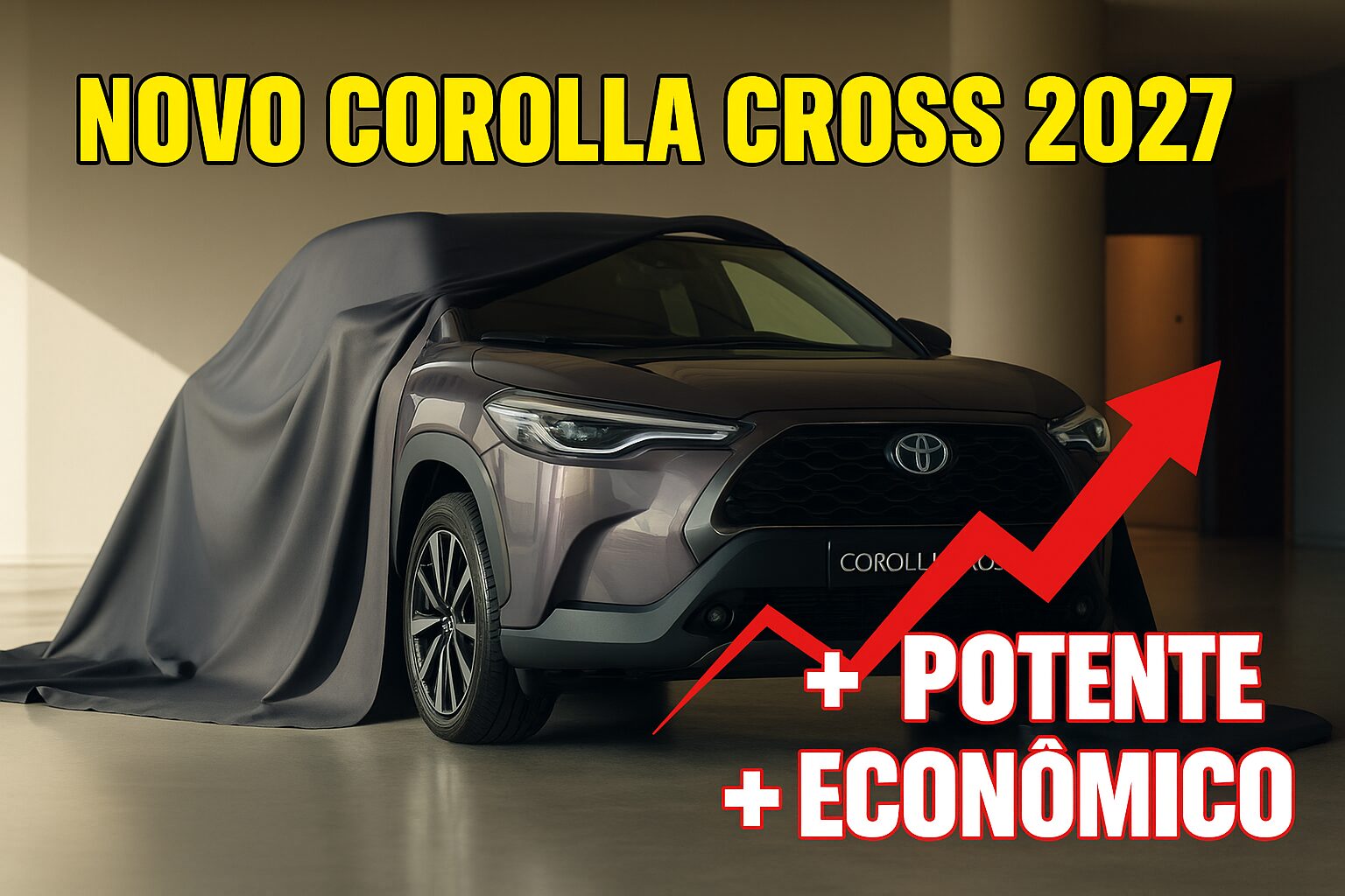 Toyota prepara novo SUV Corolla Cross para 2027: entra em cena um motor 1.5 turbo de quatro cilindros, 15% mais potente, 8% mais econômico e capaz de rodar até 80 km sem consumir gasolina