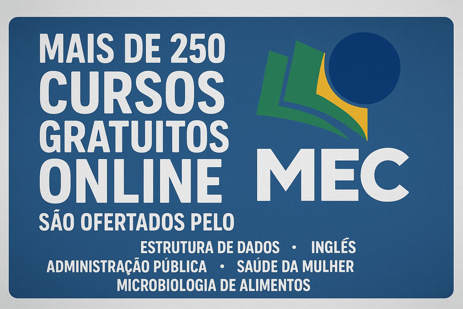 cursos - mec - cursos gratuitos