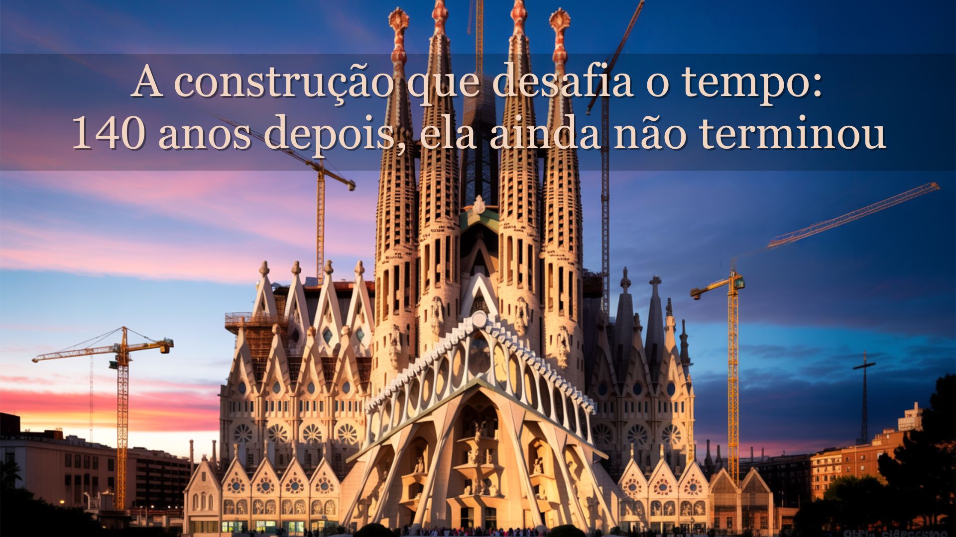Conheça a obra mais lenta do mundo - ela segue em construção há mais de 140 anos e só deve terminar em 2026
