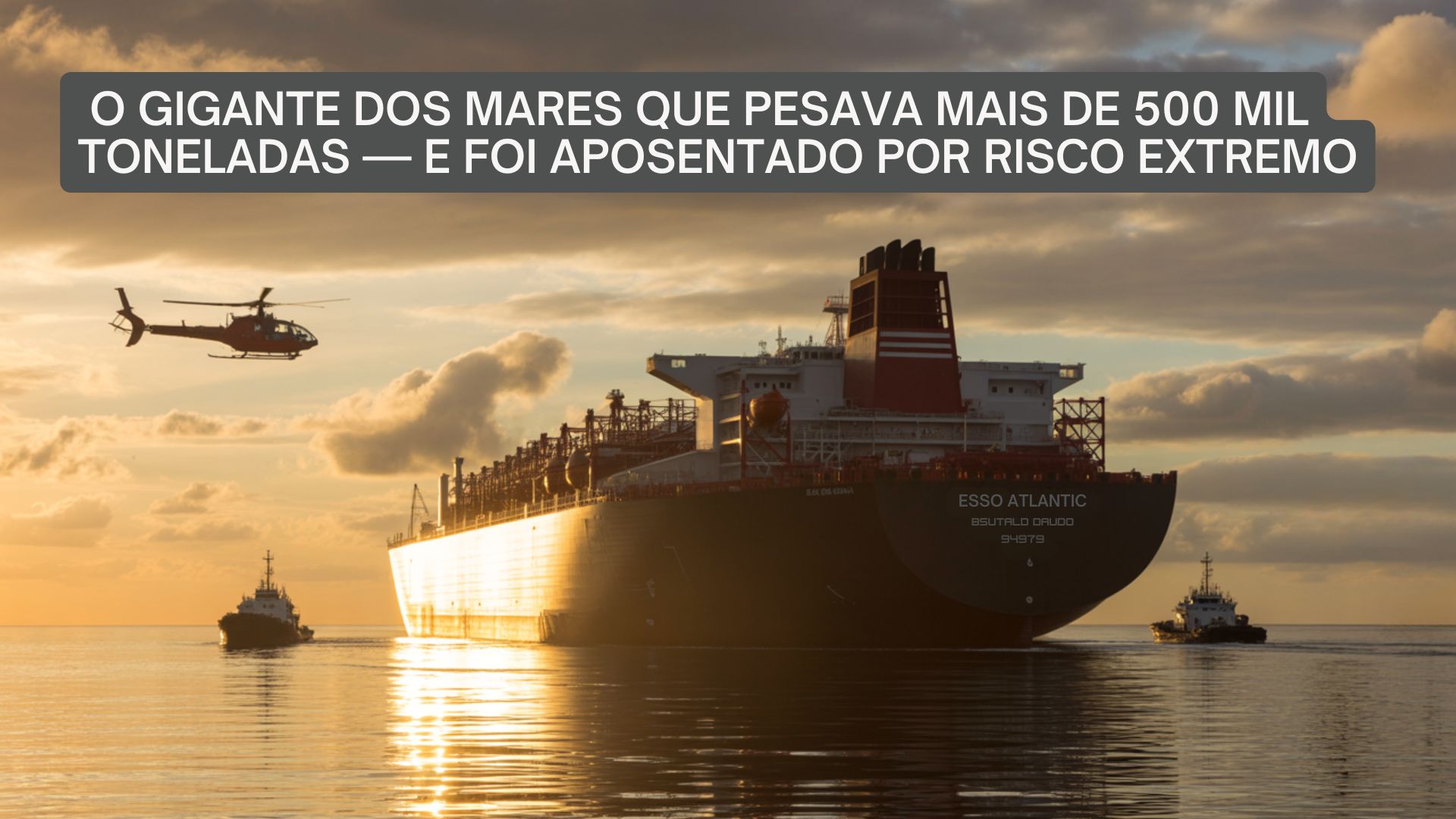 Conheça o Esso Atlantic - o navio petroleiro gigante que pesava mais de meio milhão de toneladas e saiu de cena por questões de segurança