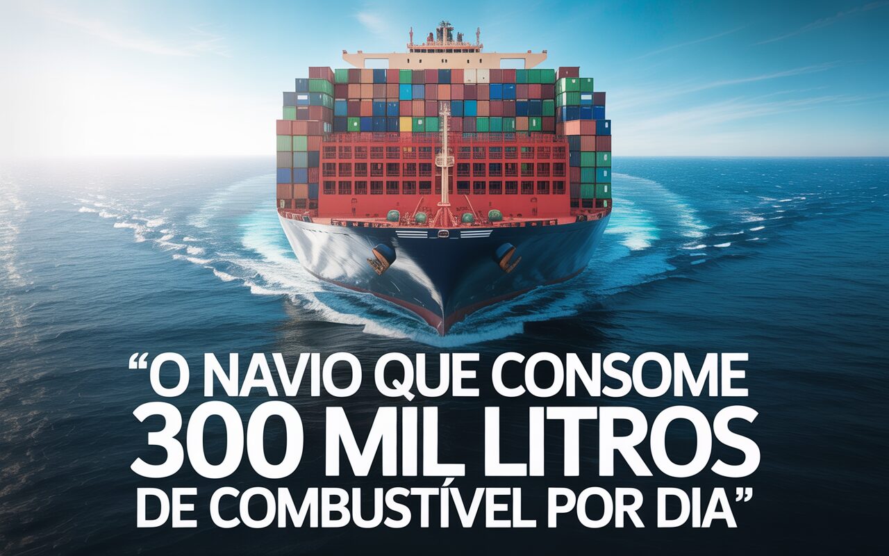 Conheça o navio que consome 300 mil litros de combustível por dia – e mesmo assim é mais eficiente que o avião