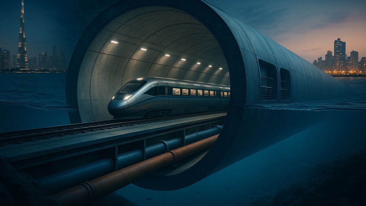 Construção de túnel submerso de 1.800 km pode ligar EAU à Índia em poucas horas