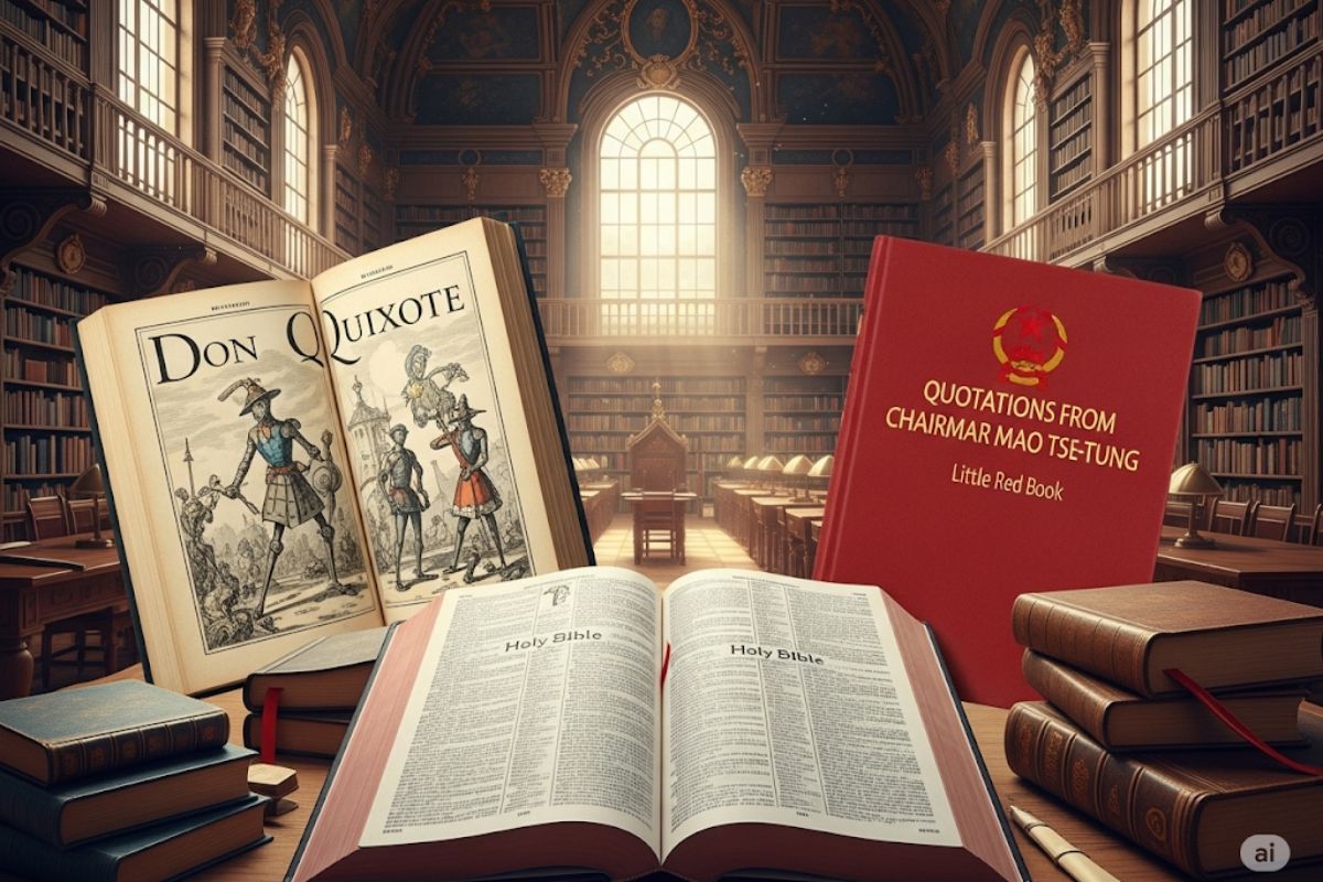 Quais os livros mais vendidos da história? 📚 Bíblia, Dom Quixote, Harry Potter e mais! Números, o que os define e seu legado.