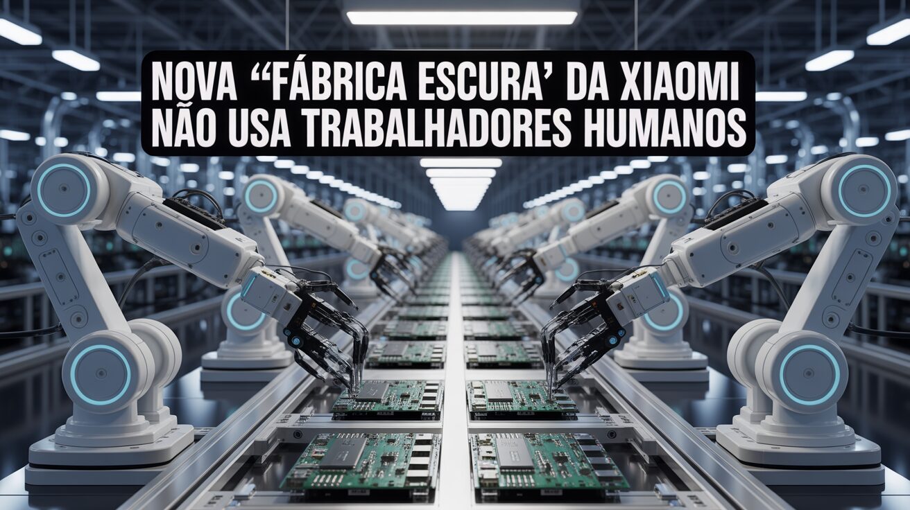 “Fábrica escura” da Xiaomi na China opera totalmente sem trabalhadores humanos, funcionando 24 horas por dia apenas com robôs e IA