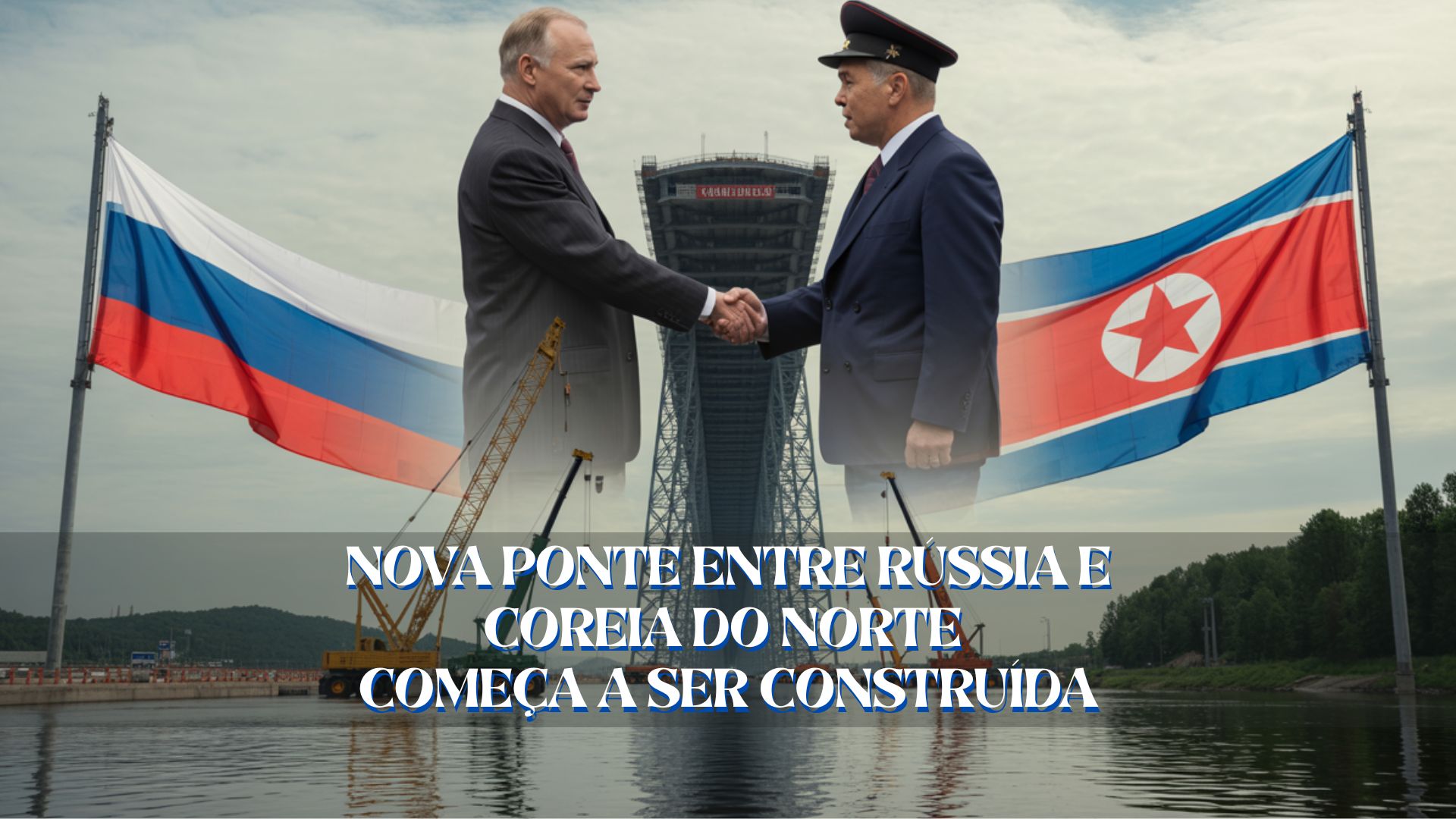 Nova ponte entre Rússia e Coreia do Norte começa a ser construída sobre o rio Tumen e deve fortalecer laços econômicos e logísticos entre os países
