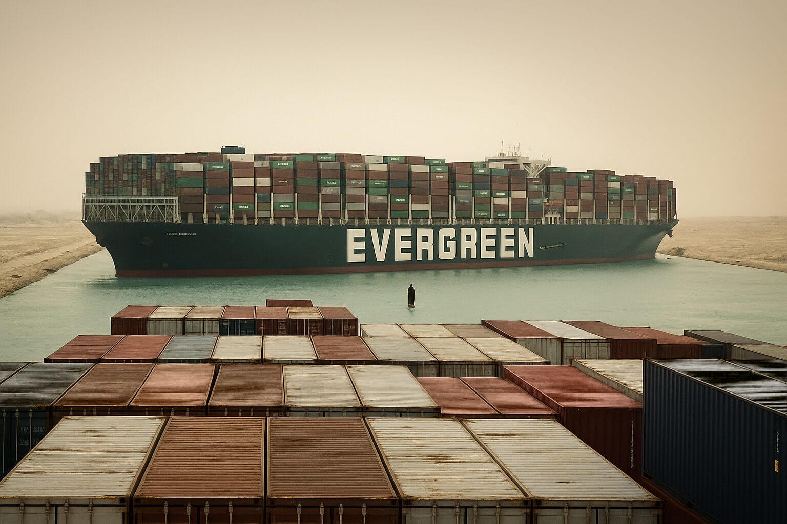 O navio de 400 metros que ficou preso no Canal de Suez - como o Ever Given paralisou o comércio global por 6 dias