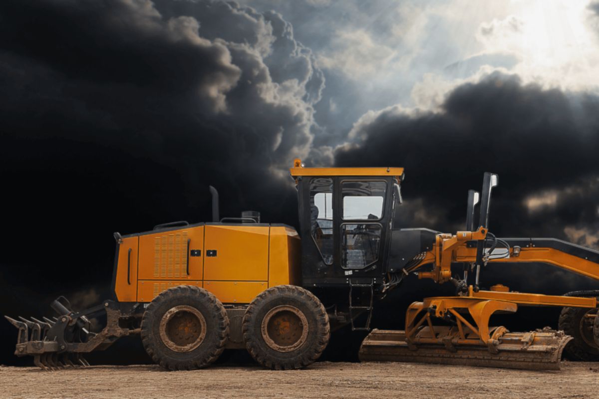 Imigrantes (Pista Asc.): qual o principal equipamento de terraplanagem? 🛠️ Não só tratores! Motoniveladoras, perfuratrizes e mais