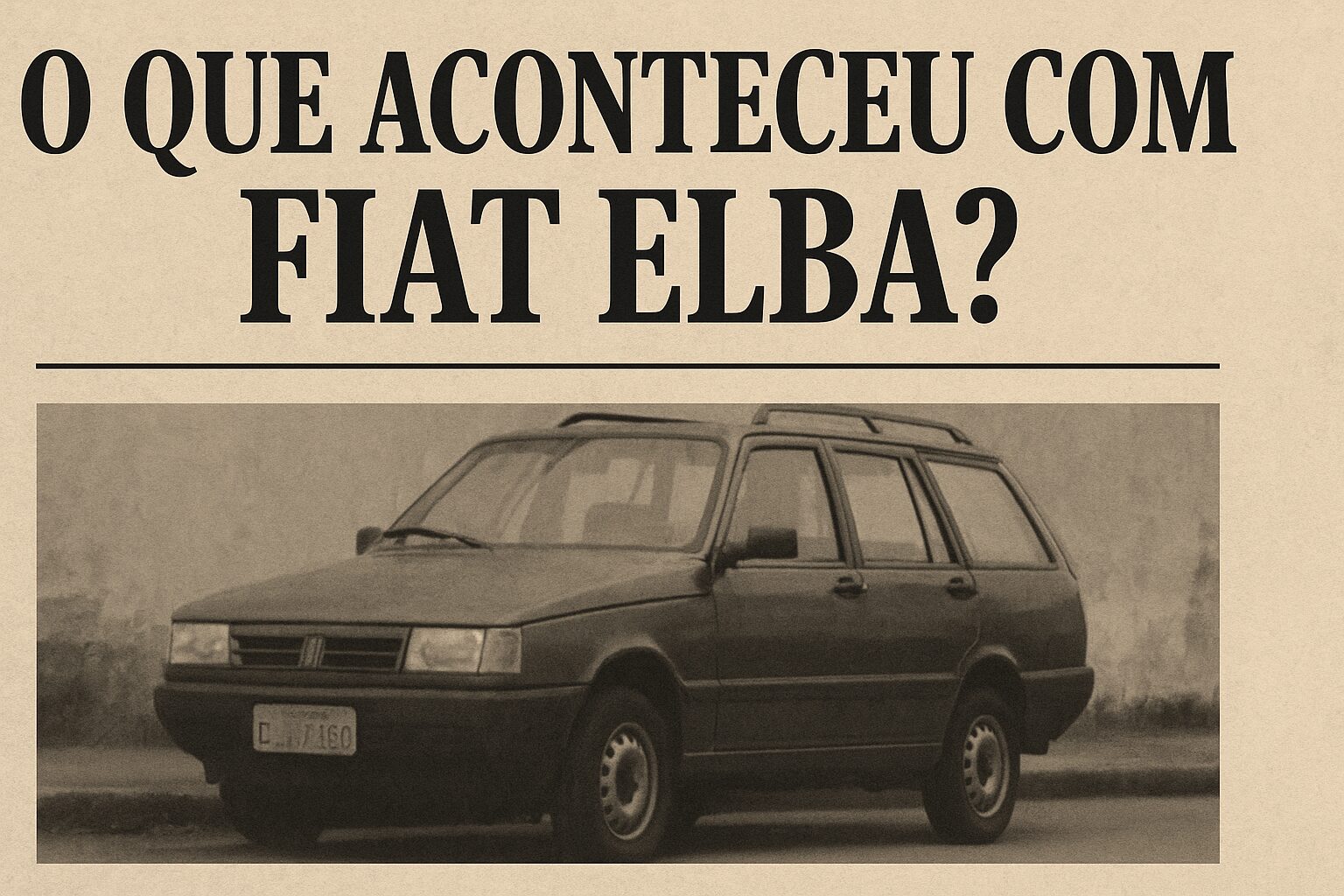 O que aconteceu com a Fiat Elba