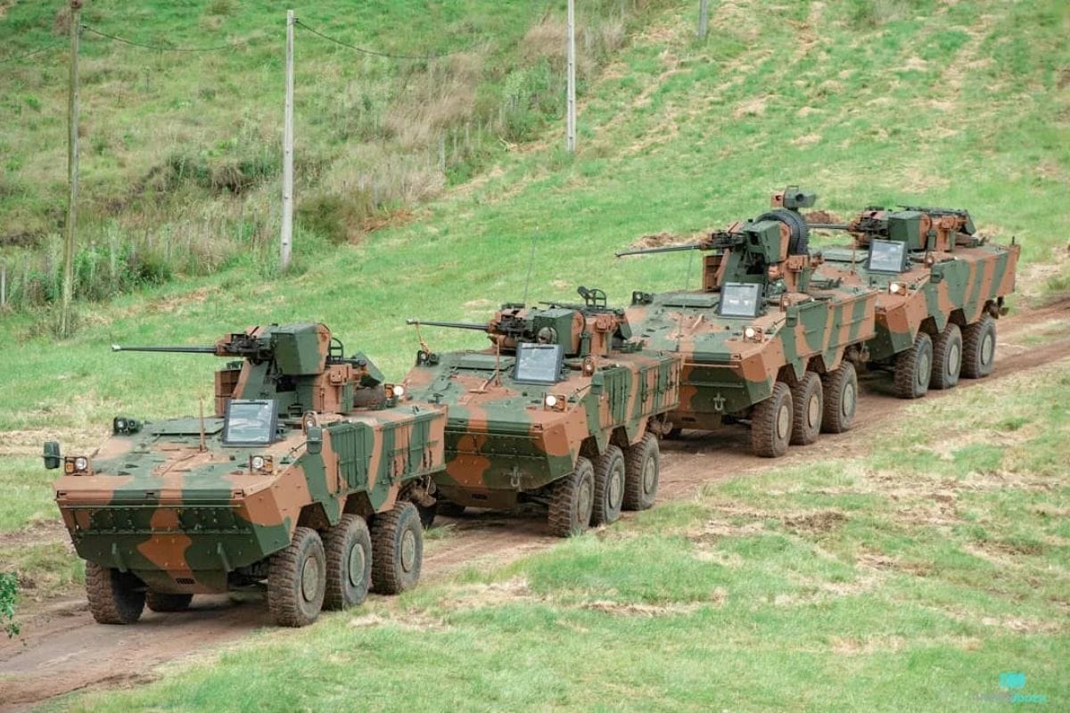 Veículo blindado VBTP-MR Guarani: O gigante anfíbio 6x6 brasileiro! 18t, 11 militares, 100km/h terra, 10km/h água. Detalhes da espinha dorsal da infantaria