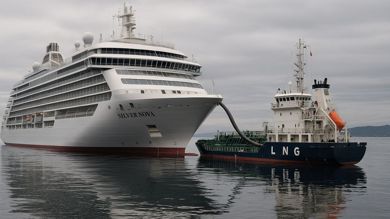 Porto de Vancouver abastece navio de cruzeiro com gás natural liquefeito pela primeira vez