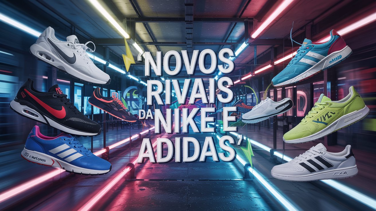 Nike e Adidas perdem terreno para novas marcas que revolucionam o mercado de tênis, mudando hábitos e tendências globais do esporte e lifestyle.