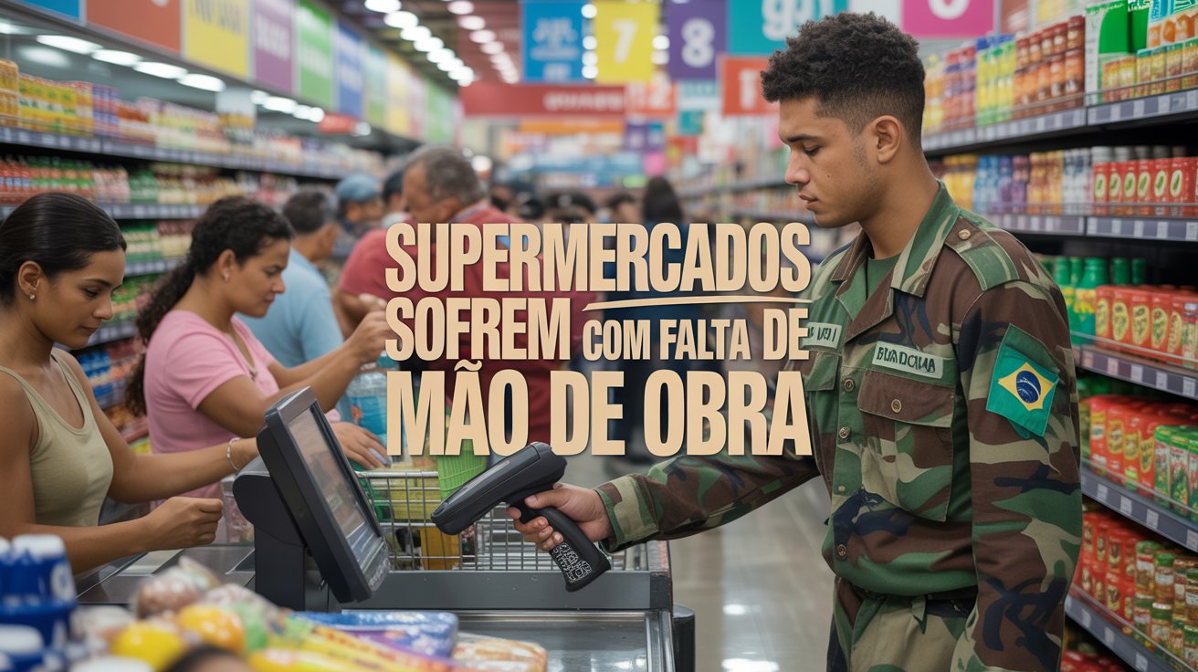 Crise de mão de obra atinge supermercados brasileiros, que buscam jovens, idosos e parcerias inéditas para superar escassez de trabalhadores.