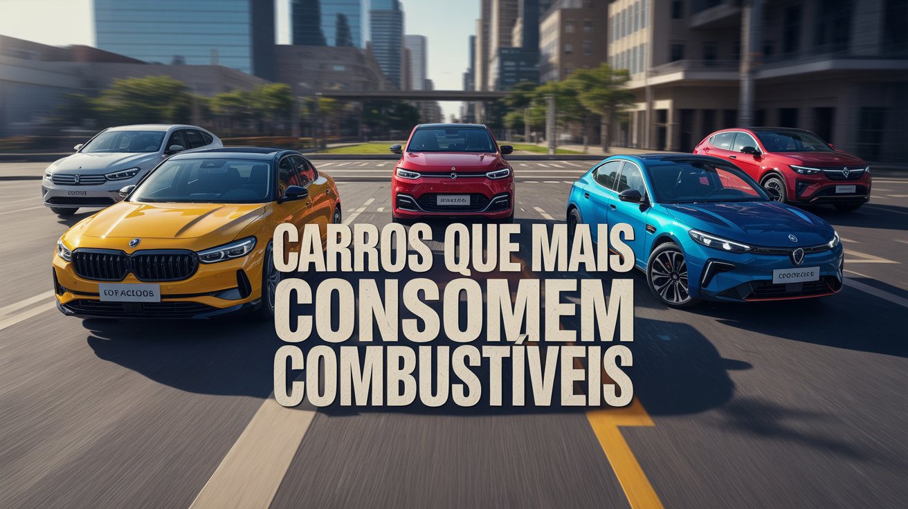 Conheça os carros mais gastões de 2025, que surpreendem no desempenho e no consumo. Veja os 7 modelos com a pior economia de combustível!