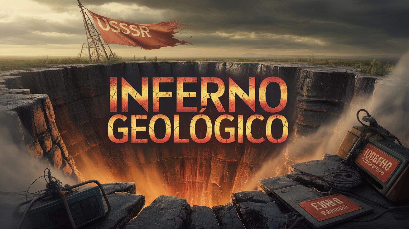 O buraco mais profundo do mundo guarda descobertas científicas, mitos bizarros e foi abandonado após o colapso da União Soviética. (Imagem: Reprodução/Canva)