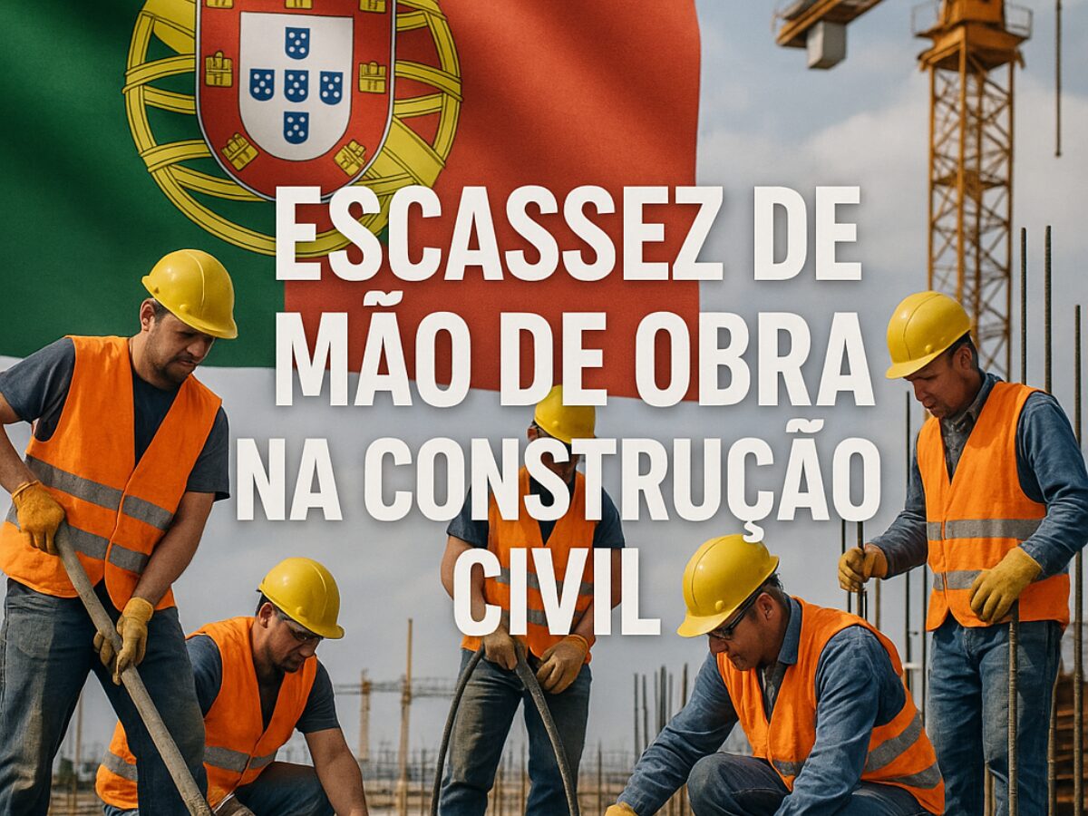 Portugal enfrenta grave escassez de mão de obra na construção civil, comprometendo obras, prazos e investimentos. Sindicatos e empresas pedem melhores salários, qualificação e políticas para atrair e reter profissionais.