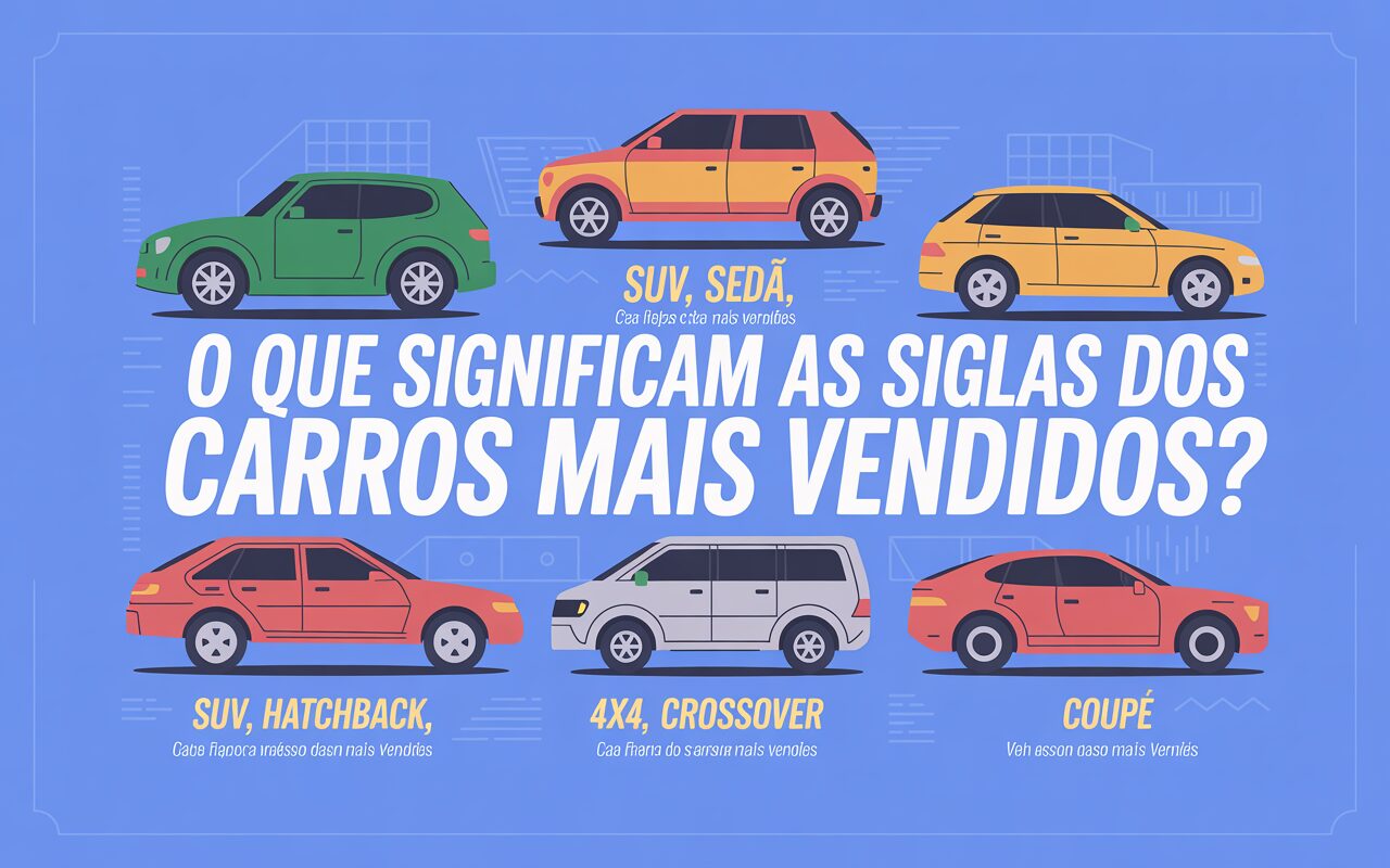 SUV, Hatch, Sedã, 4x4, Crossover, Coupé e mais: o que significam as siglas dos tipos de carroceria presentes nos carros mais vendidos do Brasil