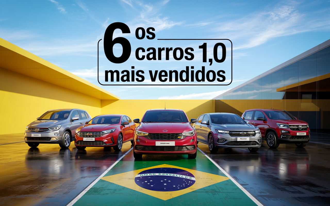 Os 6 carros 1.0 aspirados 0 km da Fiat, Hyundai, Chevrolet e VW mais vendidos no Brasil; modelos custam menos de R$ 100 mil e são opções atrativas para motoristas de app