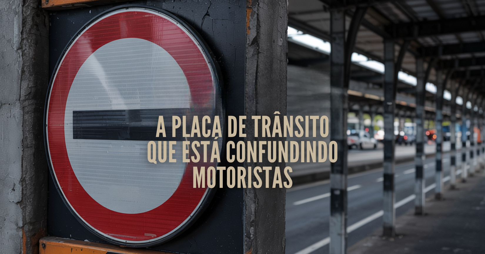 A placa de trânsito com circulo vermelho e traço diagonal preto que está confundindo motoristas - saiba o que ela significa no trânsito brasileiro