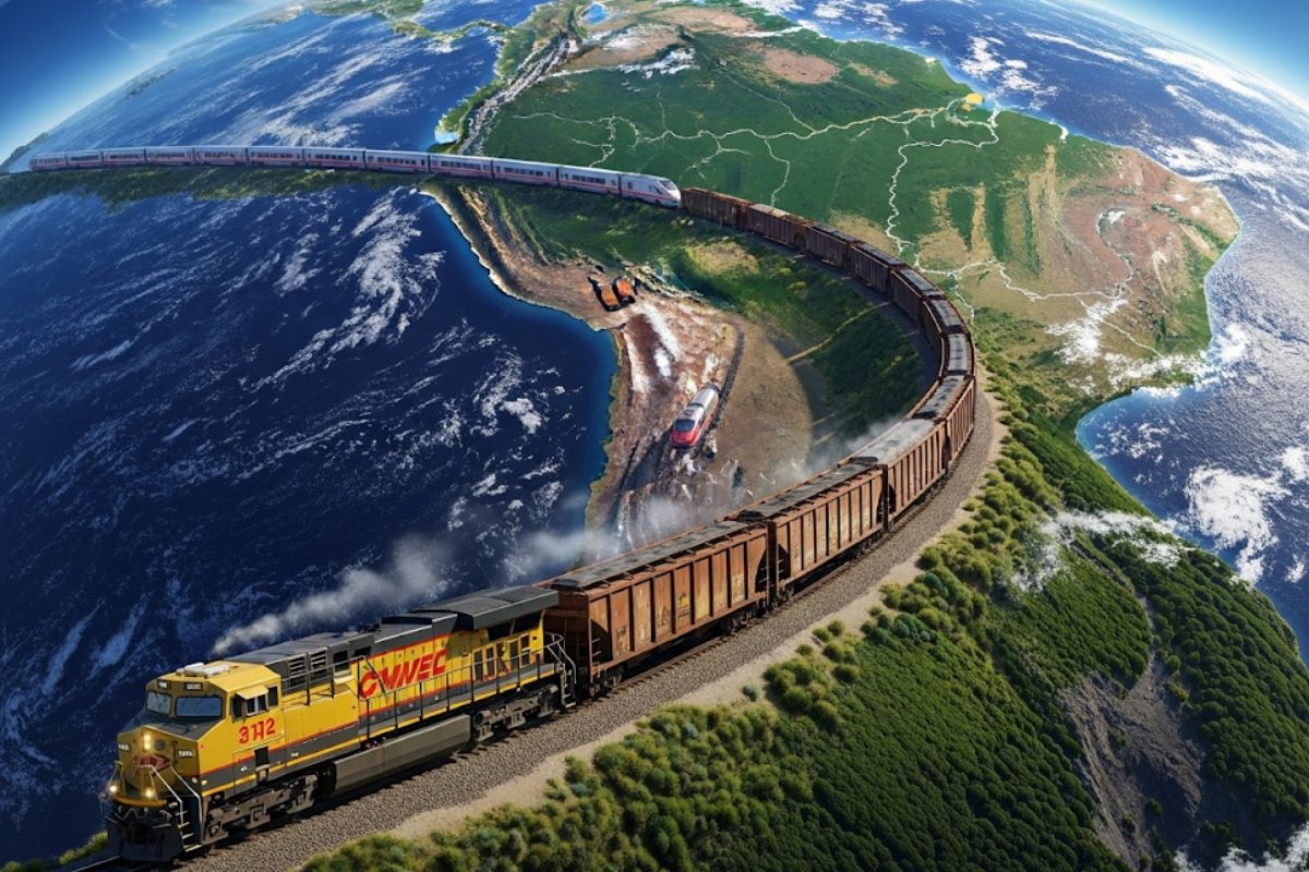 A nova ferrovia no Brasil: o projeto do Corredor Bioceânico para ligar o Atlântico ao Pacífico