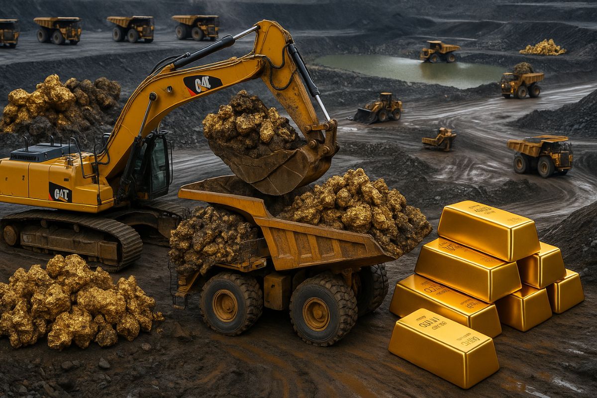 A maior mina de ouro do Brasil, visível do espaço, move 47 milhões de toneladas de rocha para produzir 19 toneladas de ouro por ano