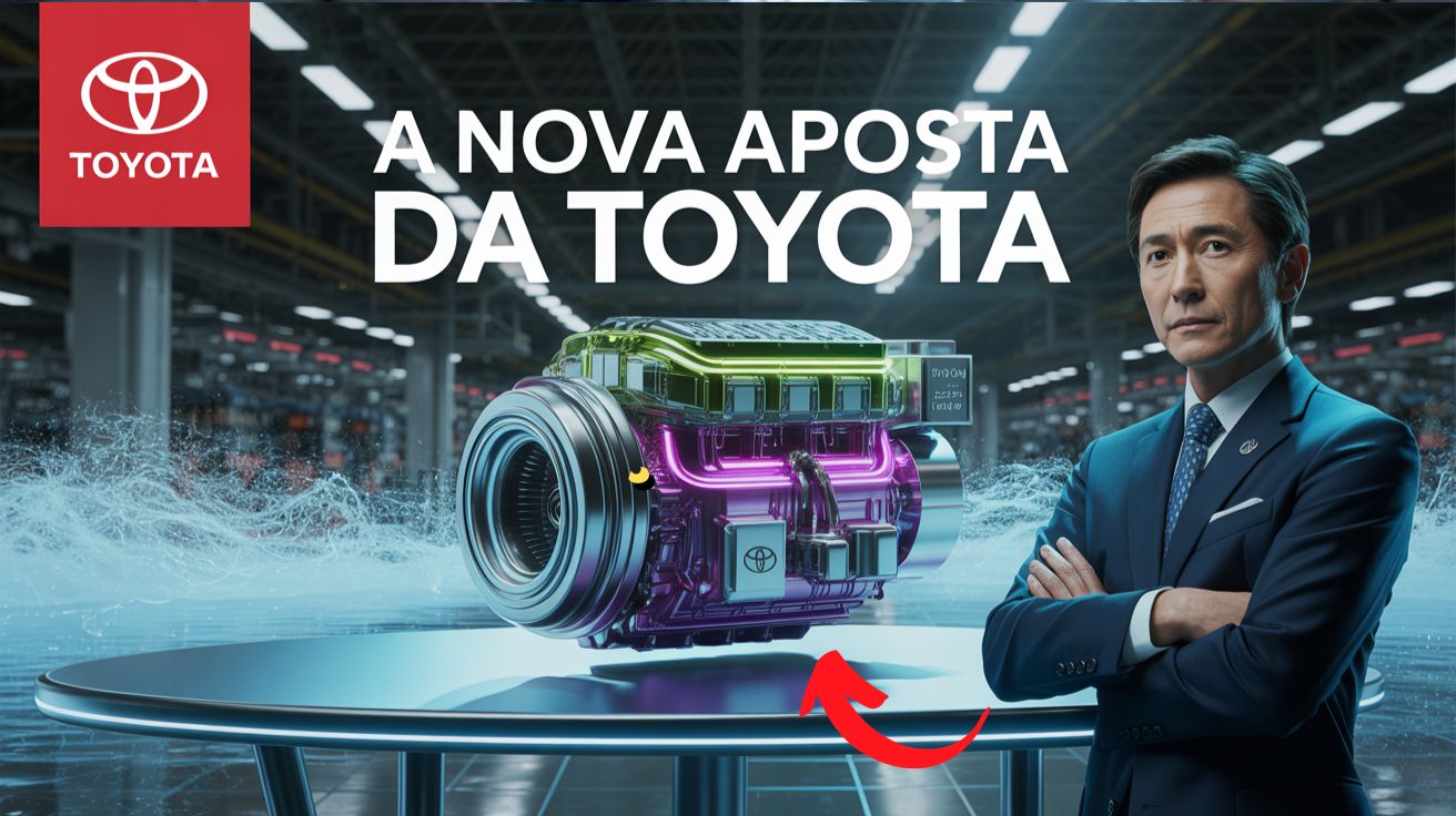 Toyota aposta em motor movido a hidrogênio extraído da água e pode tornar os carros elétricos comuns coisa do passado.