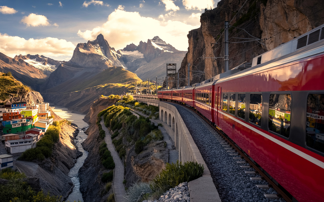 Conheça as ferrovias mais altas do planeta: linhas de trem que cruzam cordilheiras, atravessam desfiladeiros e alcançam altitudes onde o oxigênio é rarefeito