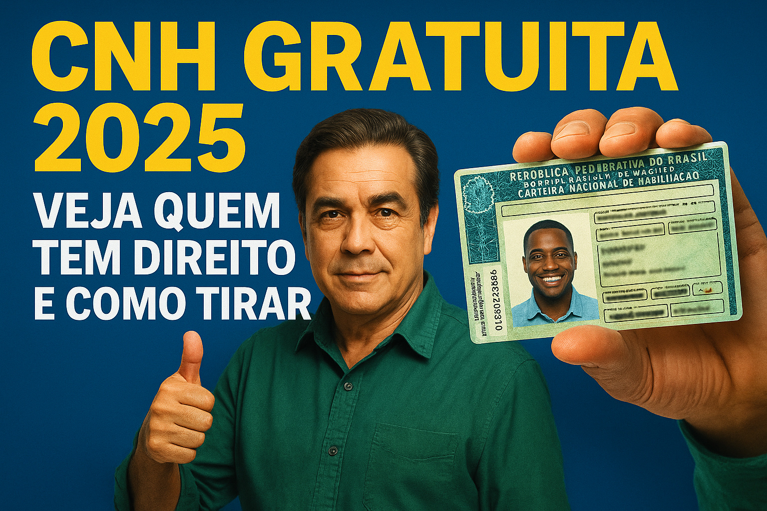 CNH gratuita 2025, CNH,Lula sanciona CNH Social