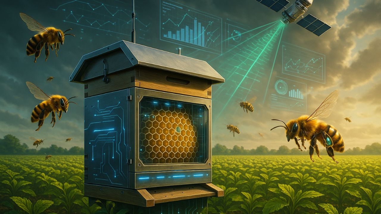 Colmeias inteligentes monitoradas por satélite: o plano para salvar as abelhas e garantir a polinização de lavouras