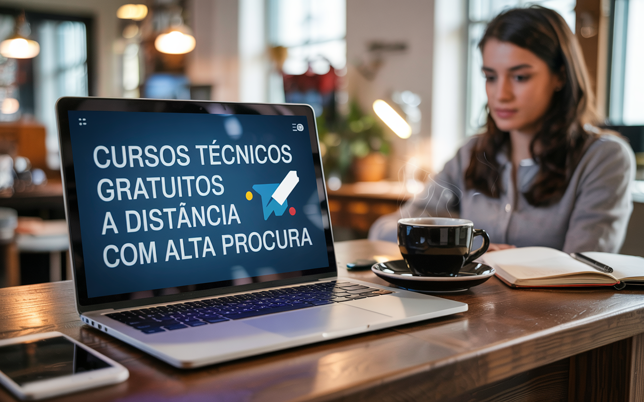 Cursos técnicos gratuitos a distância com alta procura: 6 opções com inscrições abertas e foco em empregabilidade