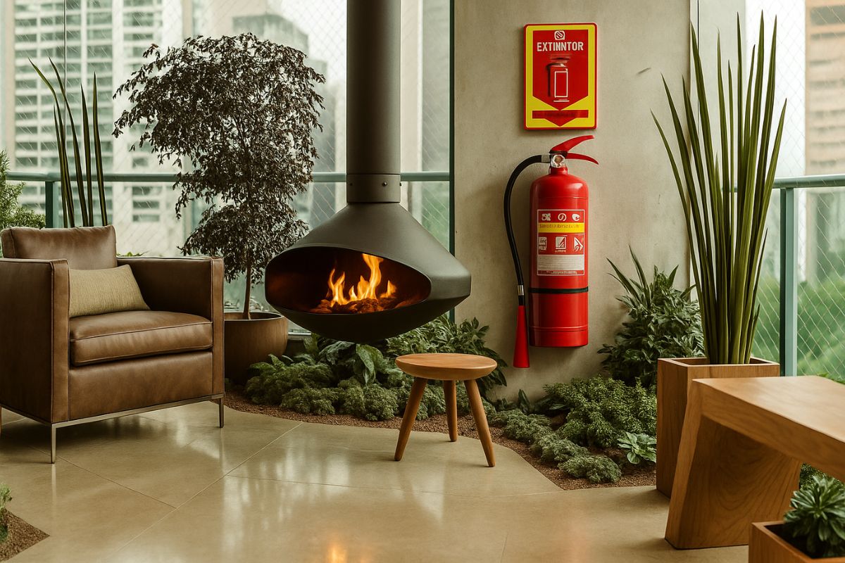 Extintor em casas