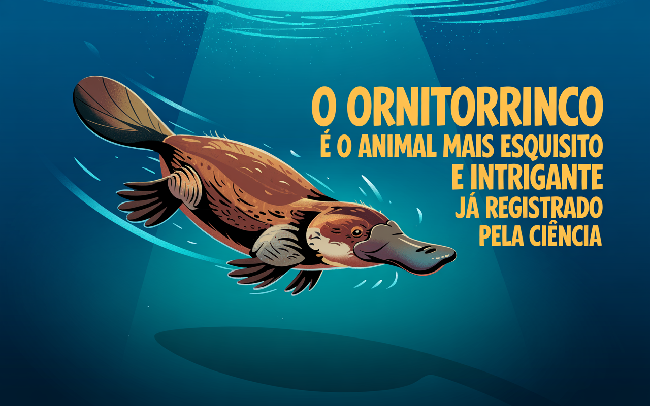 Ele não tem estômago, é venenoso, caça com eletricidade, brilha no escuro, tem 10 cromossomos sexuais e desafia a evolução o ornitorrinco