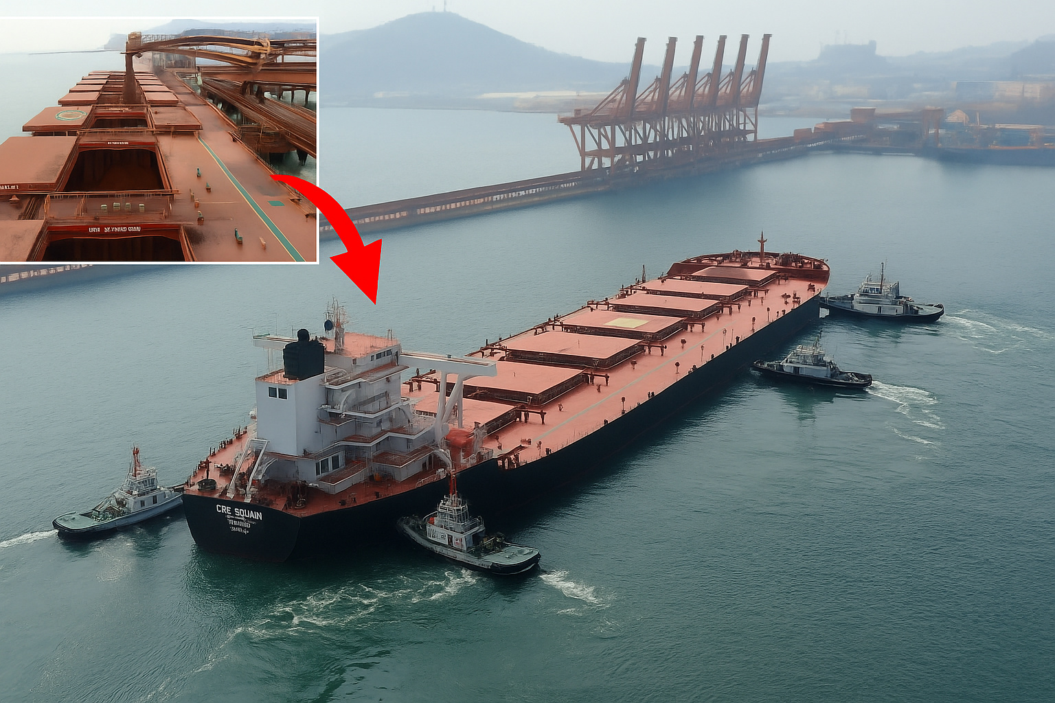 Eles transportam até 400 mil toneladas por viagem - os megagraneleiros da Vale que desafiaram portos e mudaram a logística global do minério