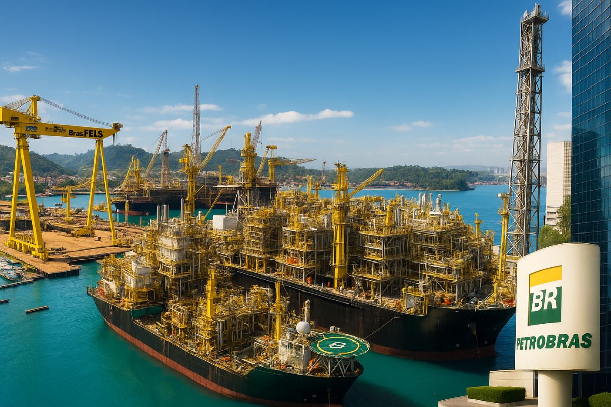 A "Fábrica de Bilhões" de Angra: Como o Estaleiro Brasfels Virou o Coração dos Novos FPSOs da Petrobras