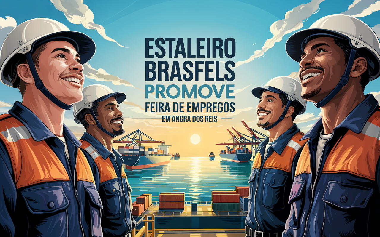 Estaleiro Brasfels promove feira de empregos em Angra dos Reis com foco na indústria naval e offshore