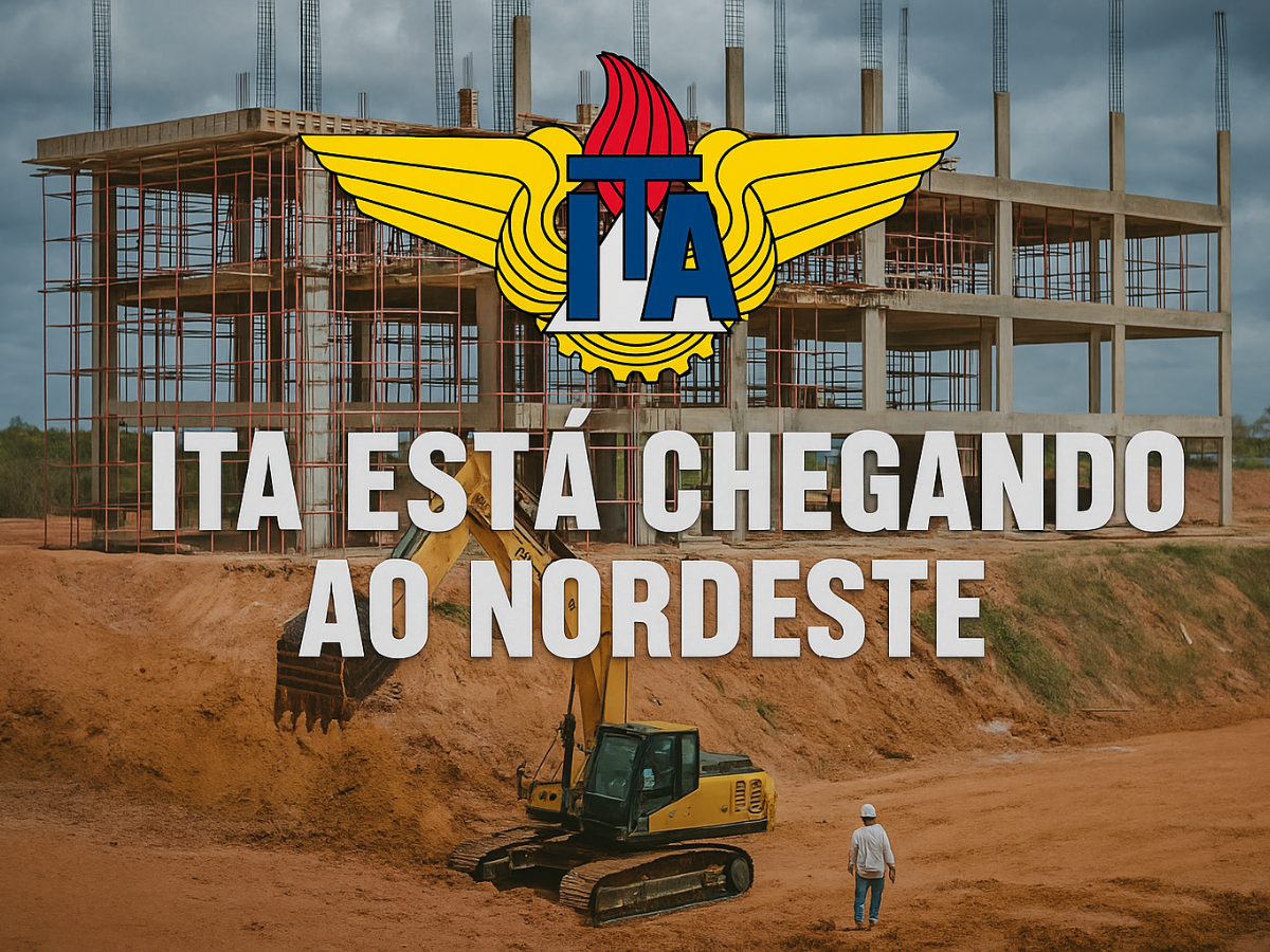 As obras da primeira unidade fora de São Paulo do Instituto Tecnológico da Aeronáutica (ITA) seguem em ritmo acelerado no Ceará.