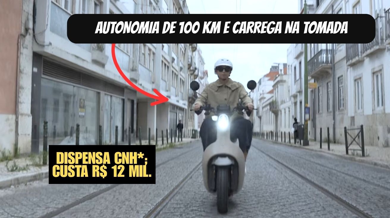 Conheça a Bee Type 2: moto elétrica brasileira com 100 km de autonomia, painel digital e custo baixíssimo por recarga. Tecnologia e economia em uma só.
