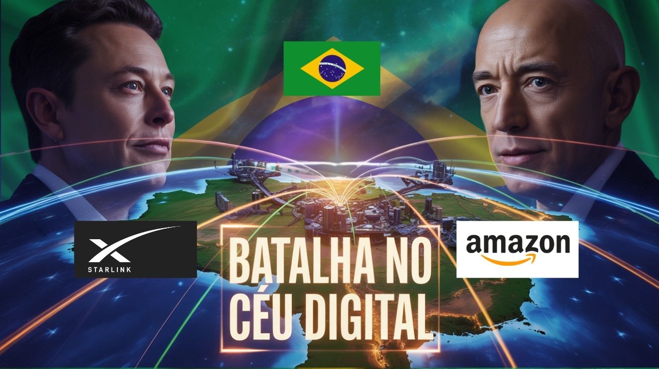 Amazon desafia a Starlink e inicia testes do Projeto Kuiper no Brasil, ampliando a competição por internet via satélite e inclusão digital.