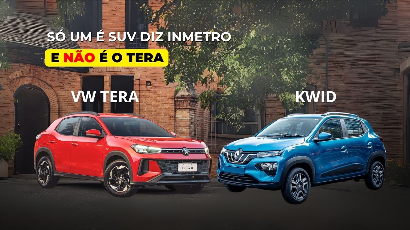Inmetro reclassifica VW Tera como hatch e mantém Kwid como SUV, reacendendo debate sobre critérios técnicos. Entenda os detalhes dessa polêmica.