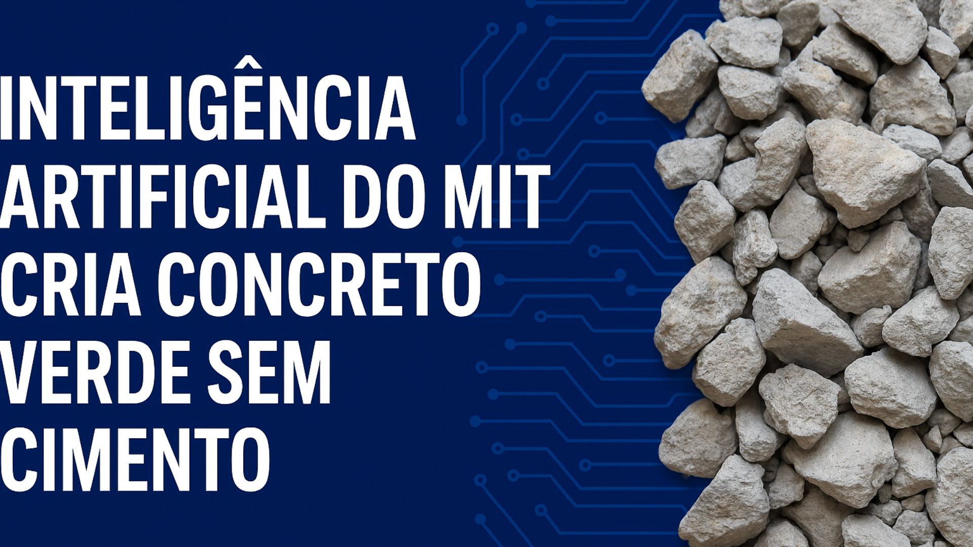 Inteligência artificial do MIT identifica novos materiais para criação de concreto verde com menos cimento