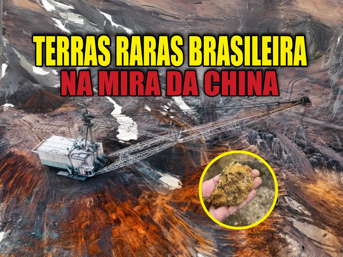 Mineração de terras raras brasileira na mira do gigante asiático: Como a China está tomando controle das reservas de terras raras do Brasil após comprar mina de urânio